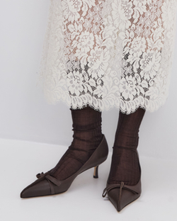 Туфли из натуральной кожи шоколадный