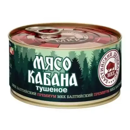 Мясо Кабана Тушеное «Балтийский Деликатес» ТУ 325 г