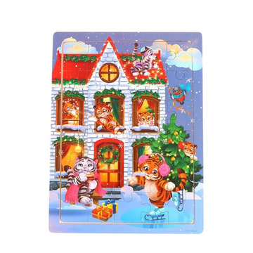 Пазл большой «Готовимся к Новому году»