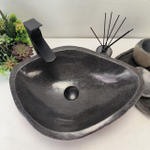 Раковина из речного камня RS-62820 (51*37*16) 56