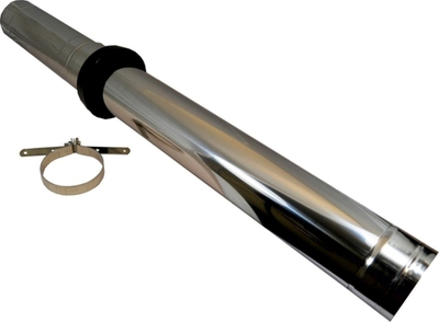 Wolf Дымоход Верт. проход через кровлю для дым. трубы DN60/100 1000 мм, по фасаду