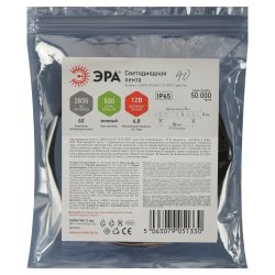 Светодиодная лента ЭРА LS2835-4,8-60-12-G-IP65-1 year-5m зеленый 1 год