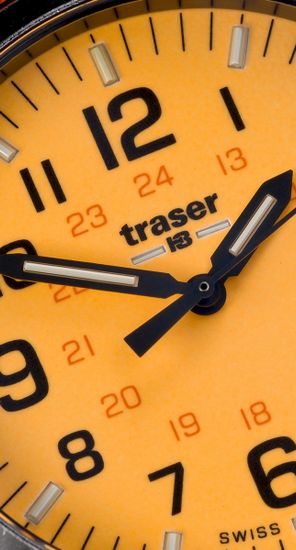 Швейцарские тактические часы Traser P67 OFFICER PRO GUNMETAL Orange 107432