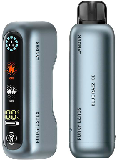 ОЭС (М) Funky Lands LANDER 20000 Blue & Blue Razz Ice (Черника Малина Лёд)