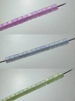 Бисер цилиндрический 2 мм, Набор 4 вида по 10 грамм