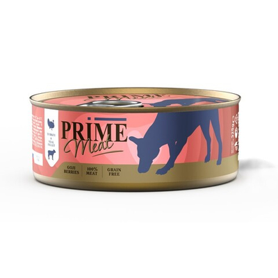 Prime Meat 325 г - консервы для собак филе с индейкой и телятиной (желе)
