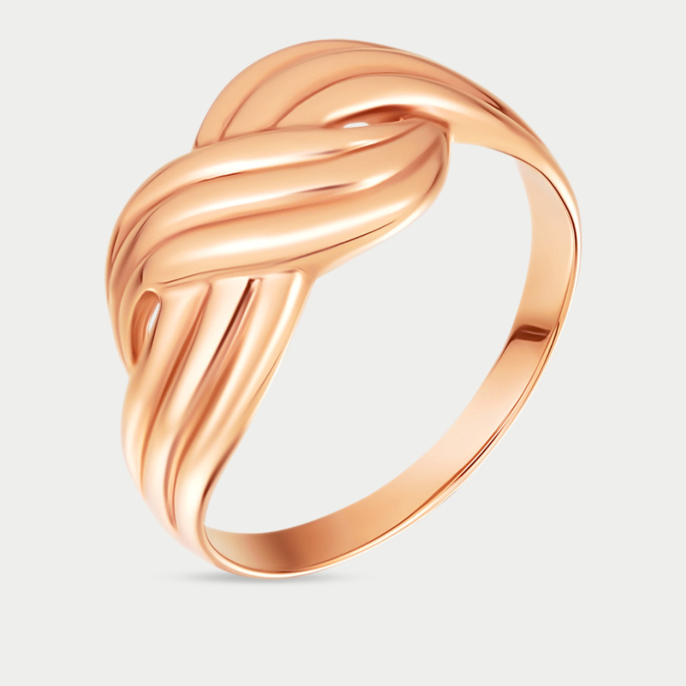 Кольцо для женщин из розового золота 585 пробы без вставок (арт. 012201)