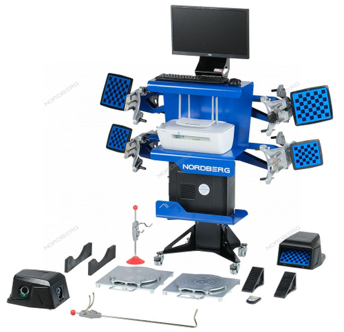 Стенд сход-развал 3D модель настенный, без колонны, с поворотным механизмом NORDBERG C802-СА