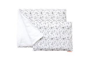 Постельное бельё в детскую кроватку «Зверушки» (сатин)