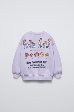 ZARA ТОЛСТОВКА С ПРИНТОМ «PAW PATROL»™, ЛИЛОВЫЙ