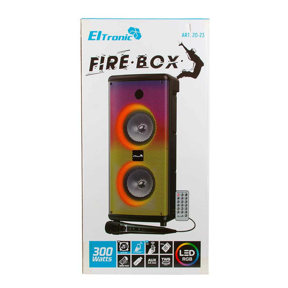Колонка 06" (20-23 FIRE BOX 300) динамик 2шт/6.5" ELTRONIC с TWS