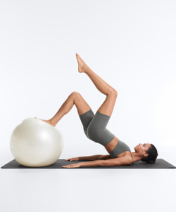 OYSHO Легинсы-велосипедки Comfortlux с высокой посадкой длиной 20 см, серый