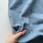 Фланель Папоротник на пыльном дениме