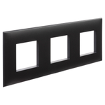 Рамка "Avanti", "Черный матовый", 3 поста (6 мод.)
