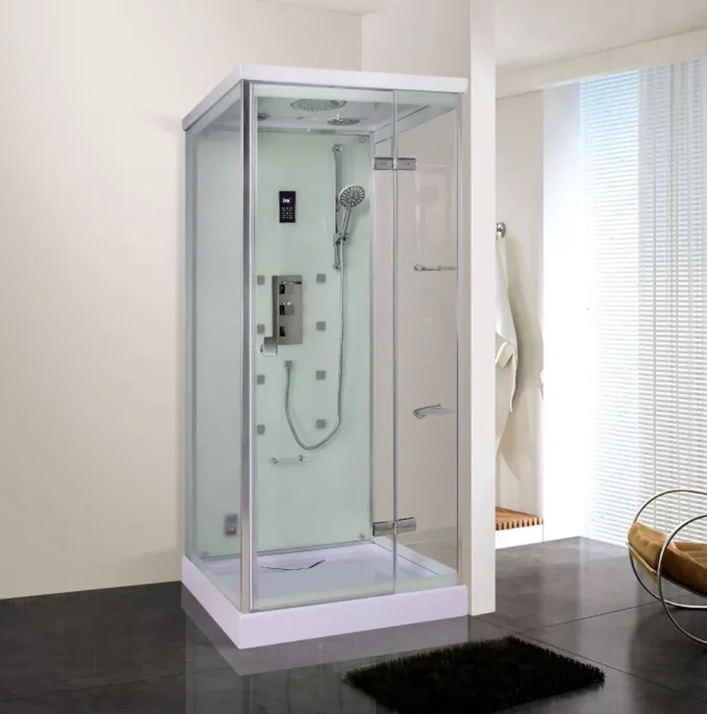 Душевая кабина WeltWasser (ВельтВассер) Maine 90/90 R, с низким поддоном, с электрикой и ГМ, 90x90x220