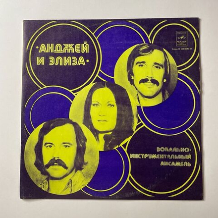 Винтажная виниловая пластинка LP Анджей И Элиза (СССР 1976)