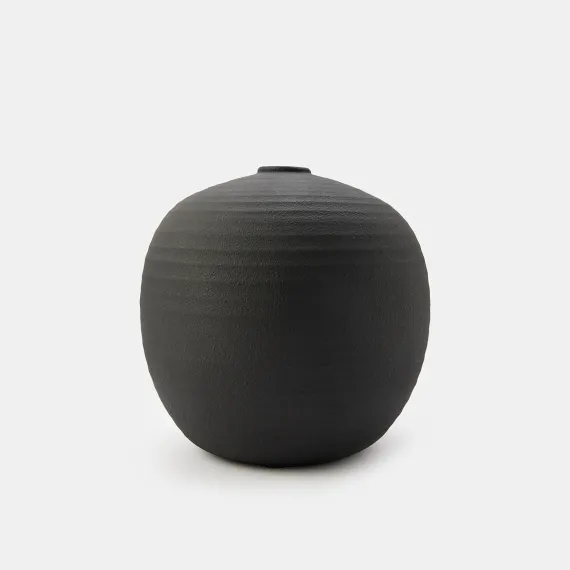 Жасмин (черная) Ваза керамическая 37.5х37.5х36см