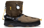 GRIP SWANY x atmos x Crocs Classic clog limited edition co-branded classic clog snow boots for men and women with the same brown gray