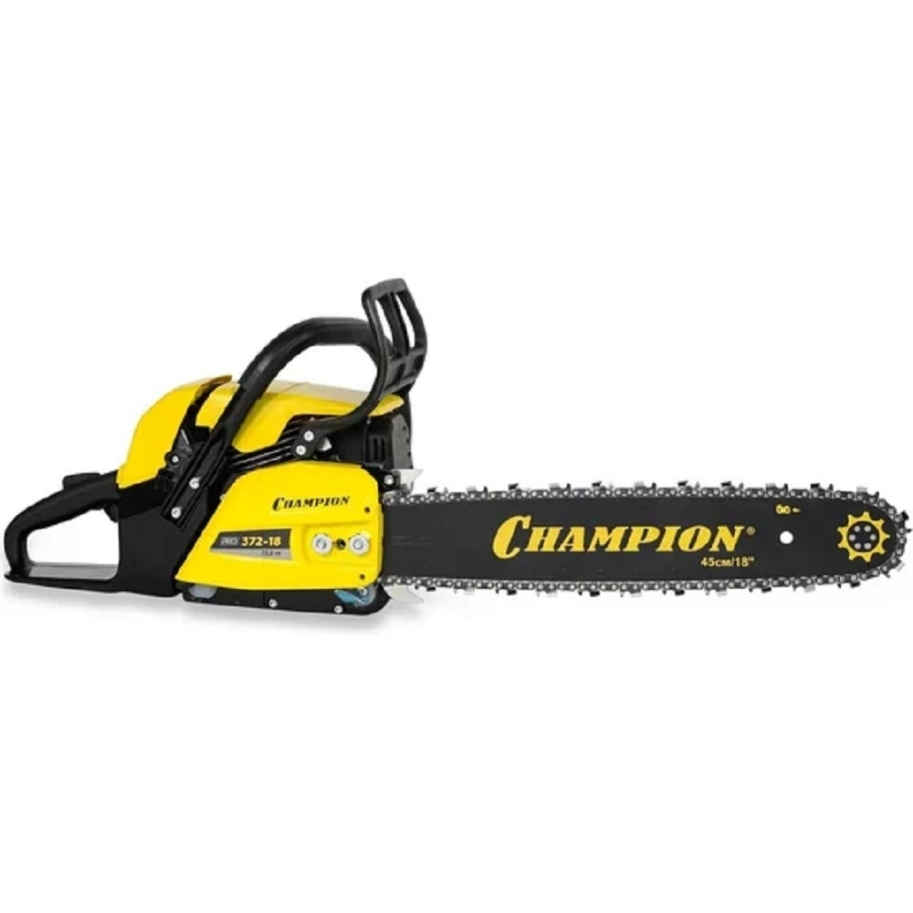 CHAMPION Бензопила N372-18 { 3,6кВт 72см?  6,6кг }