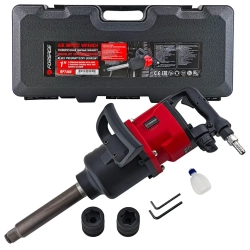 Пневмогайковерт ударный с длинным валом,реверсом и регулировкой усилия 1''+головки 32,33мм(3100Hм,3600об/мин,6.3bar,420 л/мин,16.3кг) Forsage F-RP7488