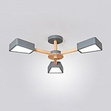 Светодиодная потолочная люстра в скандинавском эко стиле FLEN