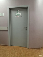 Дверь двупольная влагостойкая пластиковая KAPELLI classic Гладкая Моноколор серый 7035 + коробка