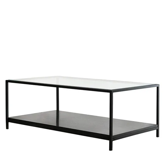 Столик журнальный Mayen, 100х35 см, черный мрамор/стекло