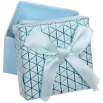 Коробка подарочная «Абстракция» 5*5*3,5 см, Голубой