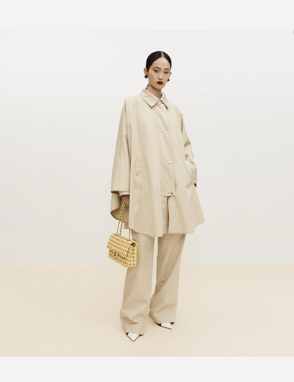 Сумка Chanel Classic 11.12 Cotton Tweed & Gold-Tone Metal "Yellow, White & Ochre"