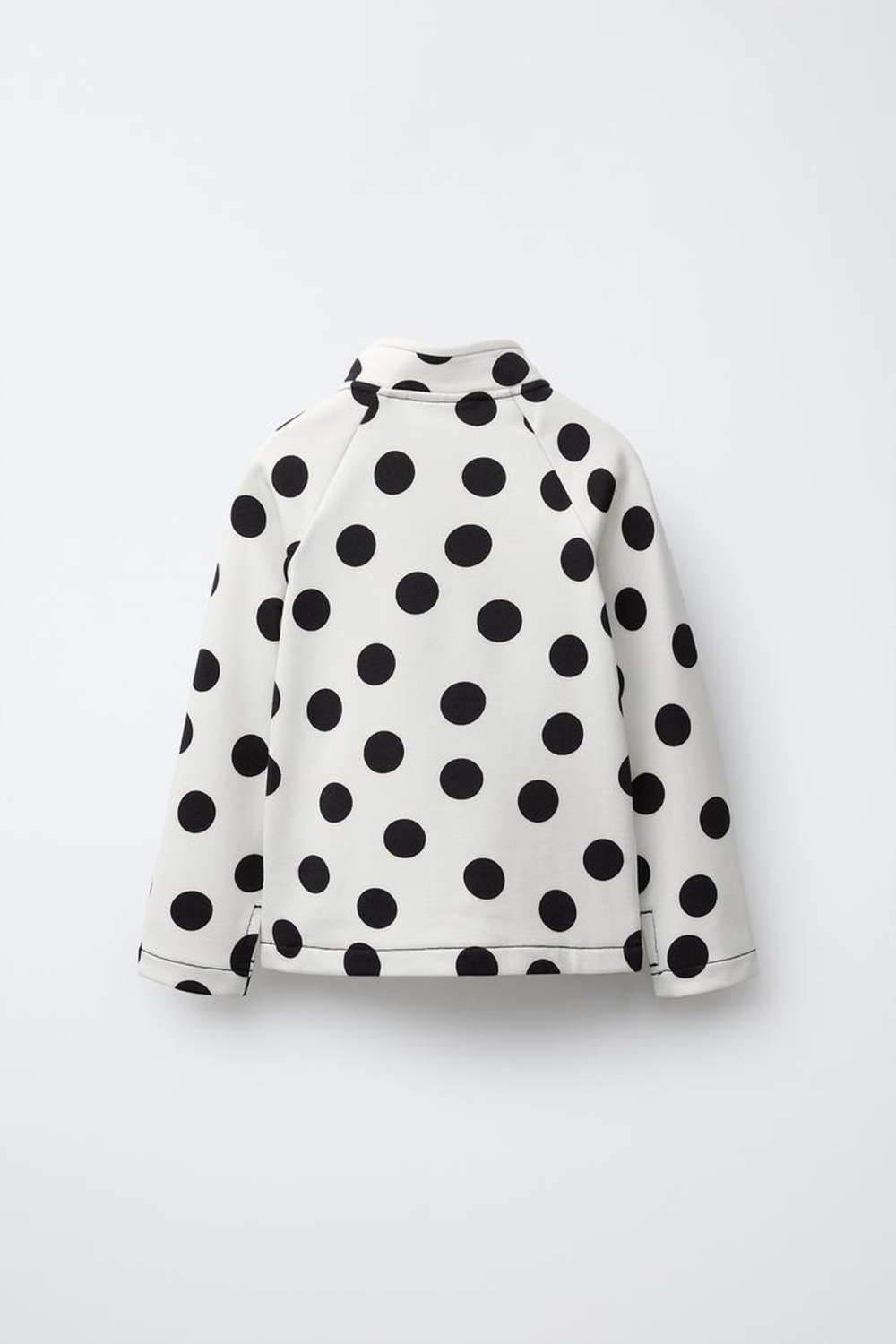 ZARA ФУТБОЛКА В ГОРОШЕК, ЭКРЮ