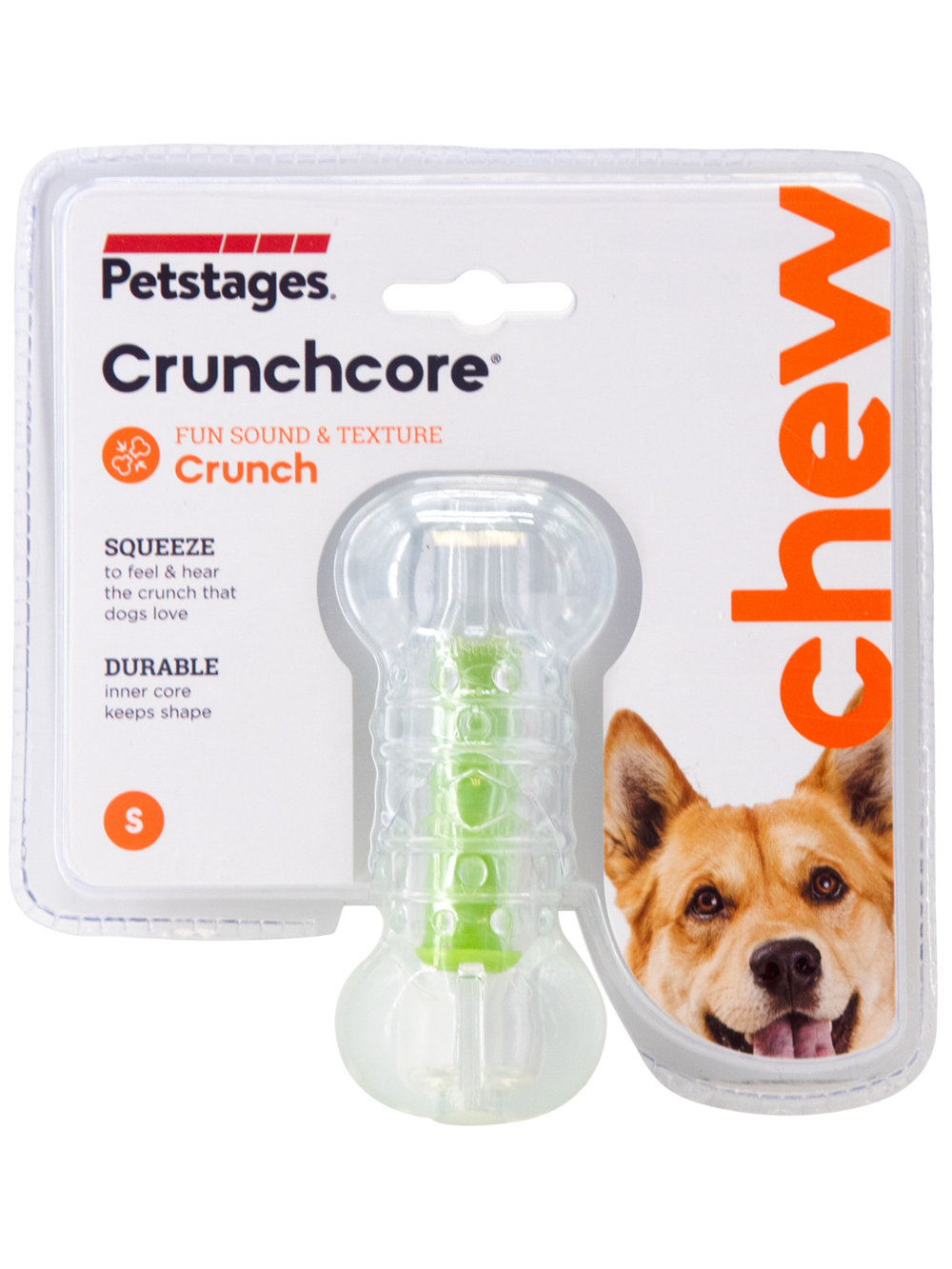 Petstages игрушка для собак "Хрустящая косточка" резиновая 10 см малая