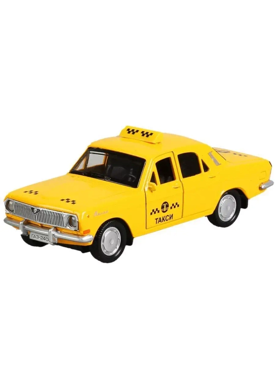 Машинка детская металлическая ГАЗ-2401 Волга Такси 12 см