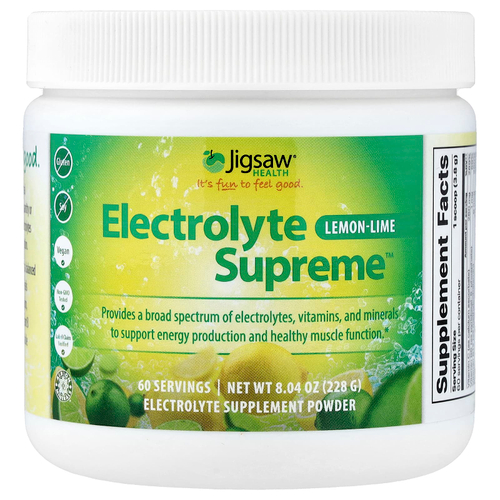 Jigsaw Health, Electrolyte Supreme™, со вкусом лимона и лайма, 228 г (8,04 унции)