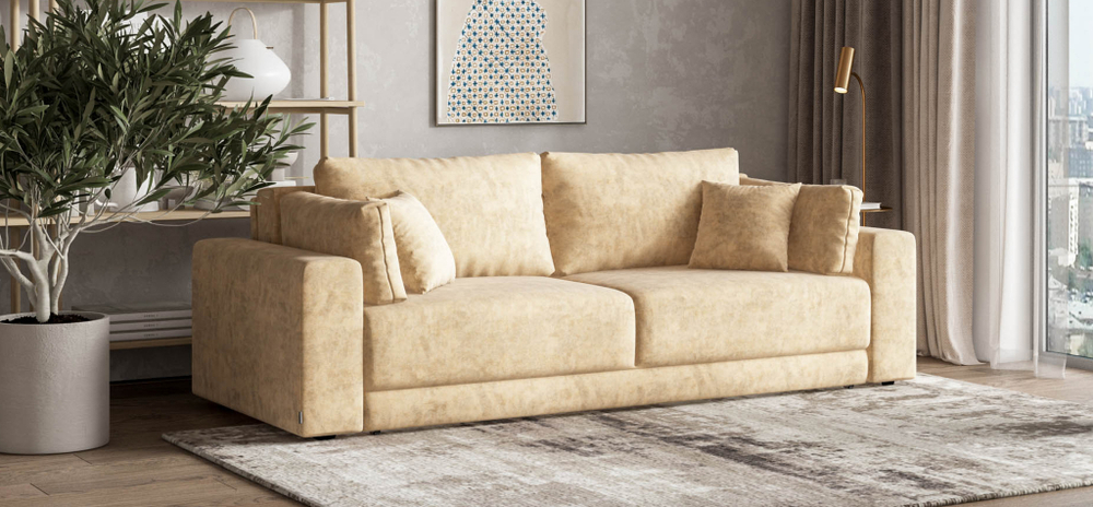 Диван Босс Прайм Велюр Роял шампань