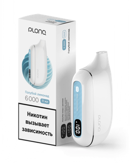 Купить Одноразовый Pod Plonq Plus Max - Голубой Лимонад (6000 затяжек)