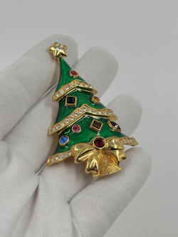 Брошь Ель Franklin Mint