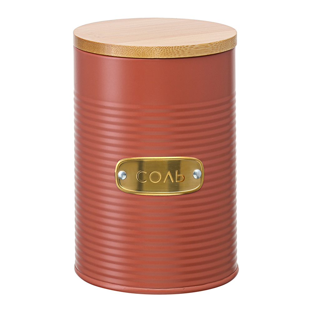 Банка для хранения соли irmel, 1,3 л, терракота