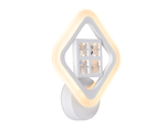 Настенный светодиодный светильник с хрусталем FA284 WH белый 15W 260*230*60