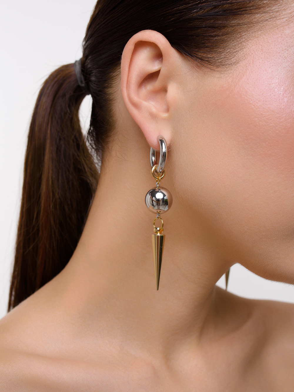 Серьги "Thorn and Ball" Bicolor