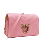 Кожаная сумка через плечо LOVE CLICK CLASSIC SHEEP NAPPA Pinko - розовый(100063 A136)