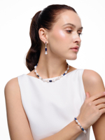 Серьги "Pearl charm" Blue Silver