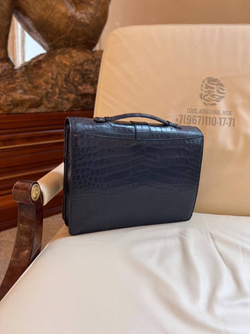 Портфель Stefano Ricci из кожи крокодила