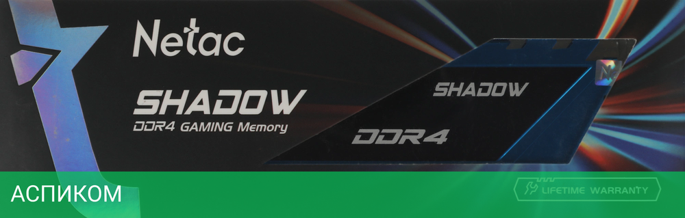 Оперативная память Netac Shadow 16Gb DDR4 Blue (NTSDD4P26SP-16B)