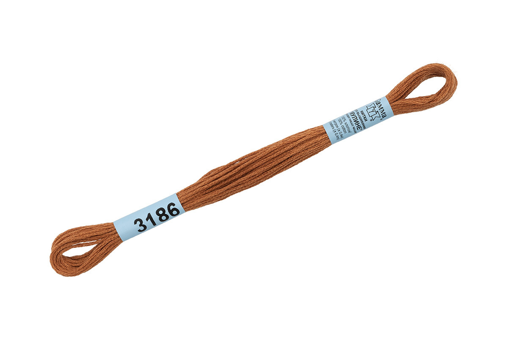 Мулине  "Gamma", 100% хлопок, 8 м, №3186