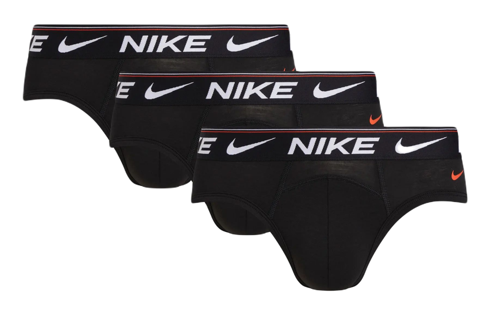 Мужские спортивные боксеры Nike Dri-Fit Ultra Comfort Brief 3P - black/black/black