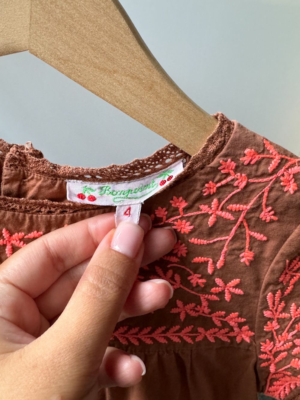 Хлопковая блузка Bonpoint, 104