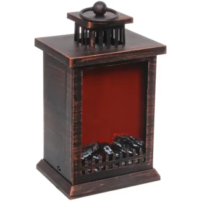 Сувенир с подсветкой «КАМИН - Вечер тепла» 15*12*26 см (питание от USB и батареек)