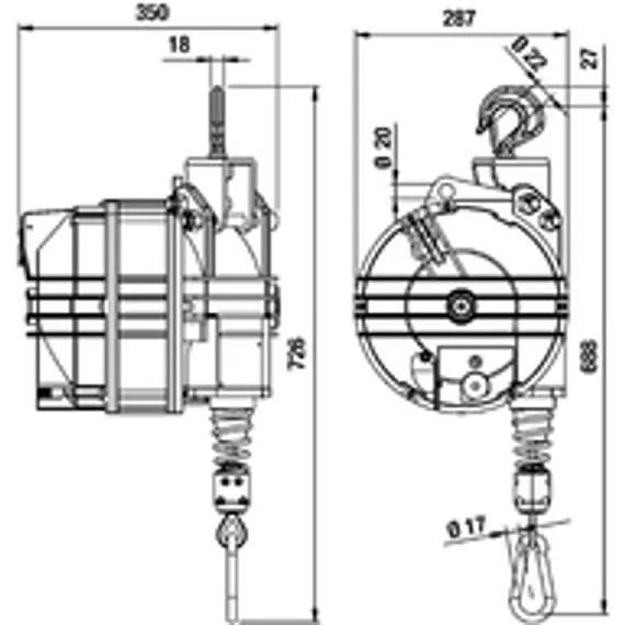 Балансир пружинный Tecna 9424