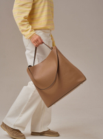 Кожаная сумка шоппер Olga DBR 30948 коричневый капучино