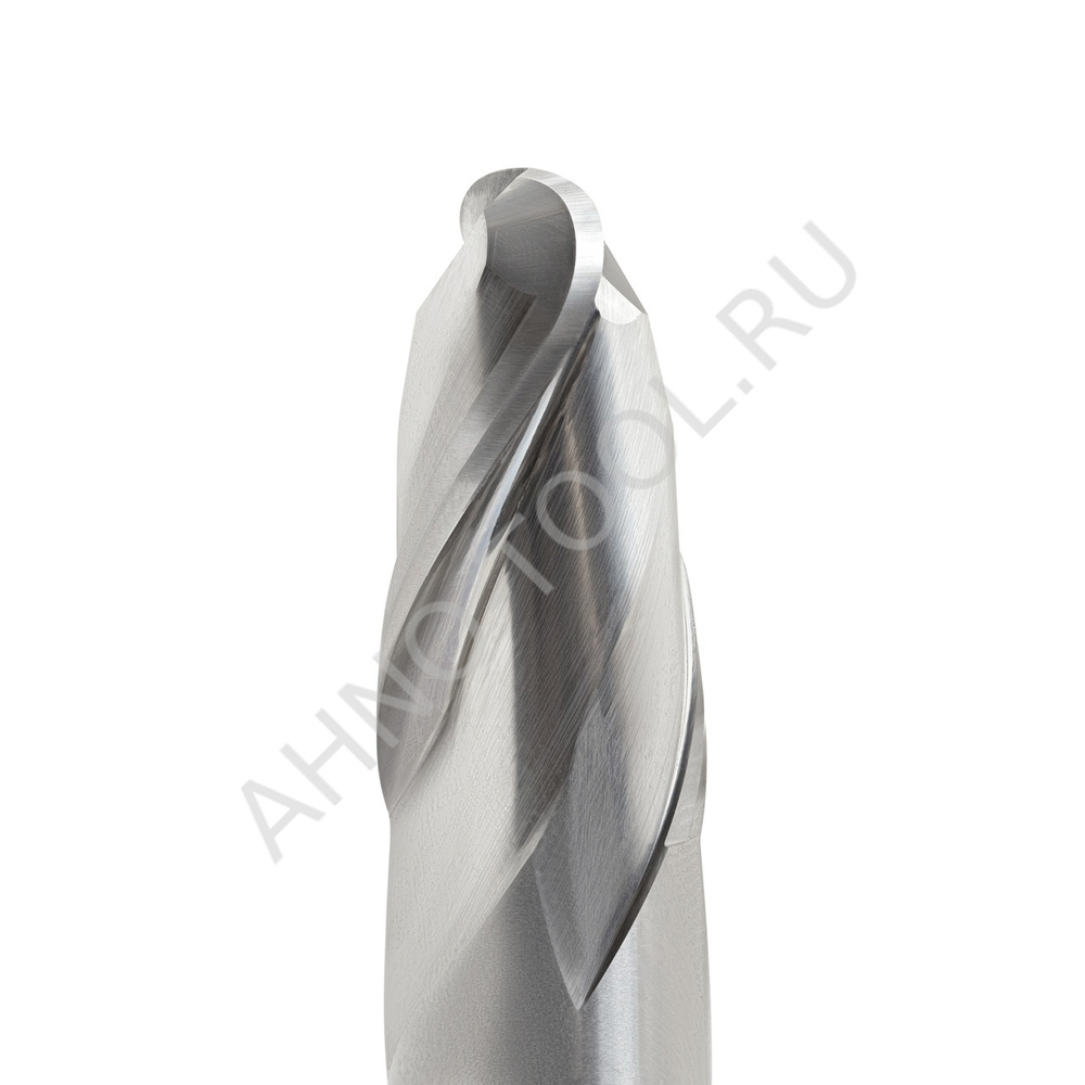 Фреза твердосплавная сферическая 6мм (L=50, l=12, хв=6) Z2 35° по алюминию и цвет.металлам BRAL-2B-R3.0 AHNO